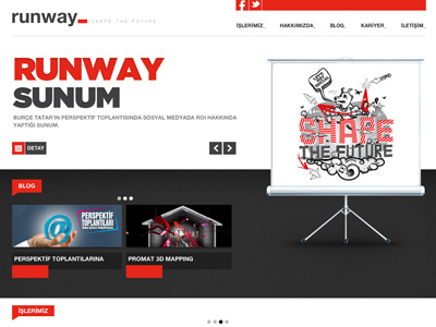 Runway Website Homepage