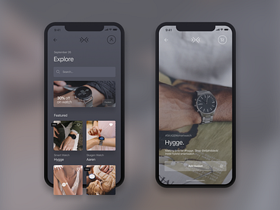 Skagen mobile app mobile app design mobile app experience shop app design shopping app watch app consept watch shop design