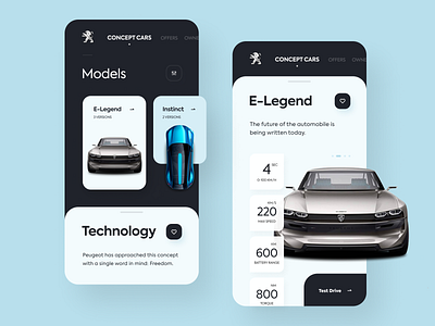 Peugeot Concept Cars automobile app car car mobile app car technologies consept cars e legend instinct mobile app peugeot