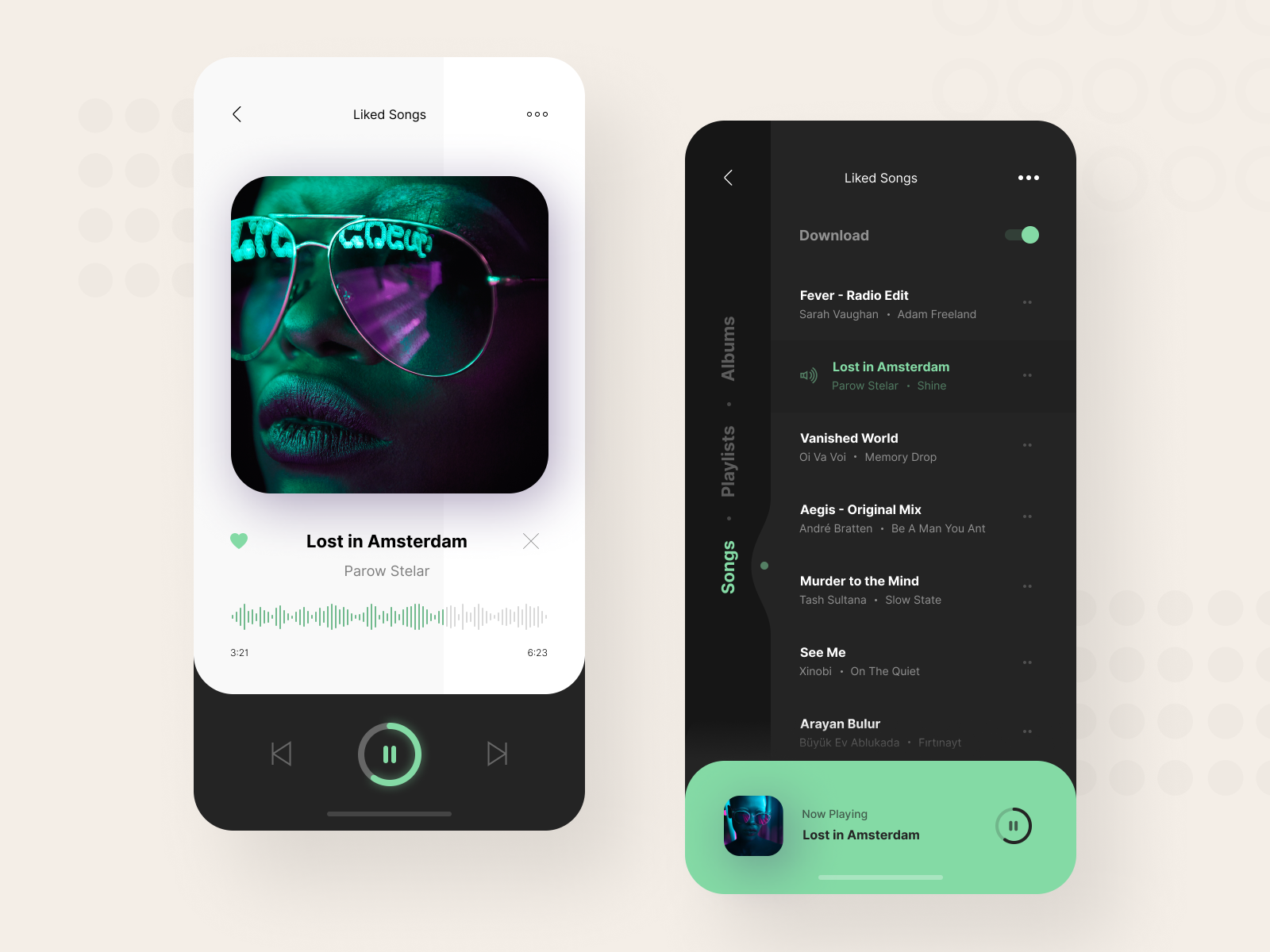 Download Music Player by Murat Ak on Dribbble