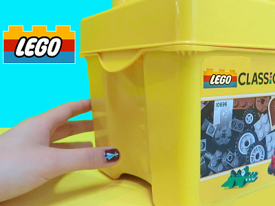 Lego logo mock-up ad design advertisement brand branding children graphic design logo play redesign toy