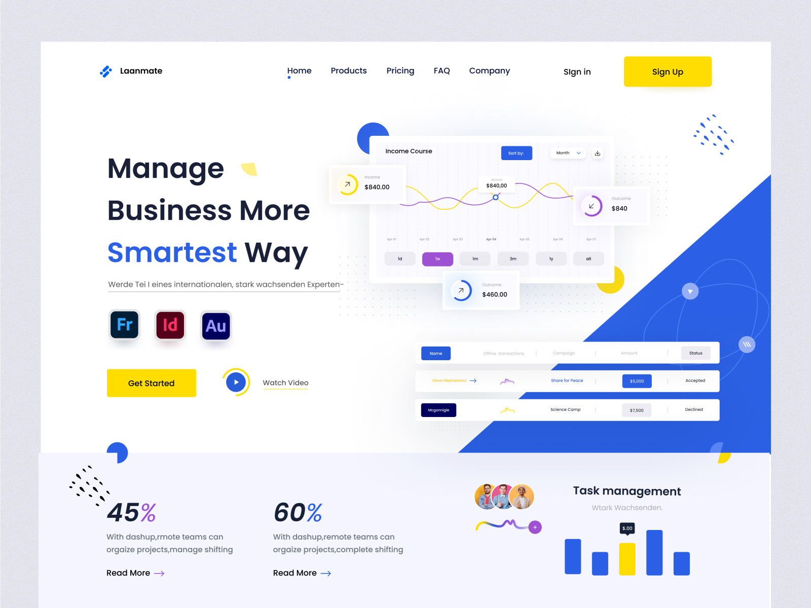 Online Management Software Website By Sajib Rahman On Dribbble