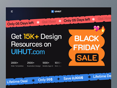 Black Friday Deals 2021 black friday black friday 26 november 2021 cyber monday design header homepage lifetime deal sale subscription ui webdesign website website design