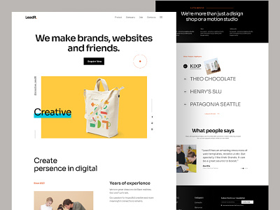 Creative Design Agency Landing Page colorful design design landing page design trendy design ui design ui resource web design 2022 web template webdesign website website design website design insperation