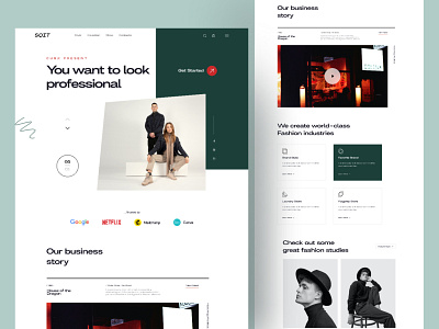 Fashion Website Design - SQIT colorful ui design 2022 design header trendy design 2022 ui ui resources uihut web design ui 2022 web template webdesign website website design website ui