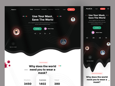 Mask Movement Website Design