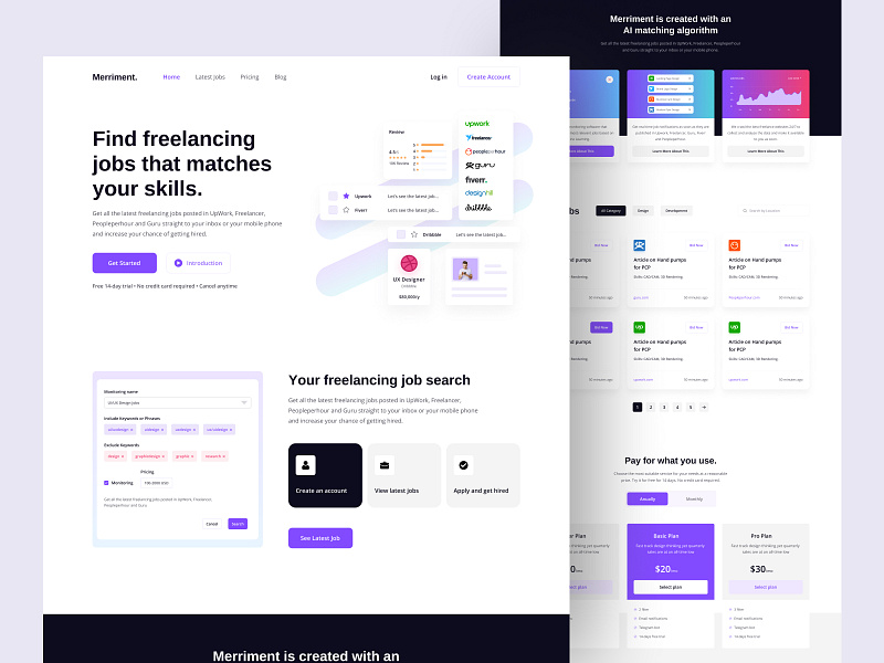 Job Monitoring Tool Website Design by Sajib Rahman for UIHUT - UI UX ...