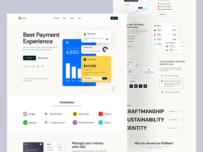 Online Payment Website Design - Bank