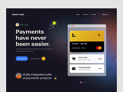 Smart Cash - Website Header