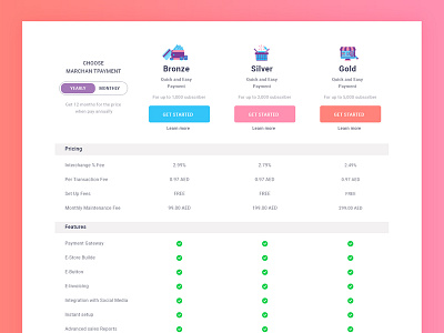 Conceptual Pricing Comparison Table Exploration clean comparision creative download features page header homepage hosting illustration interface landing page plan pricing plan pricing plans pricing table stick table testimonial typography webdesign website