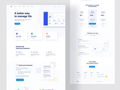 Task management landing page