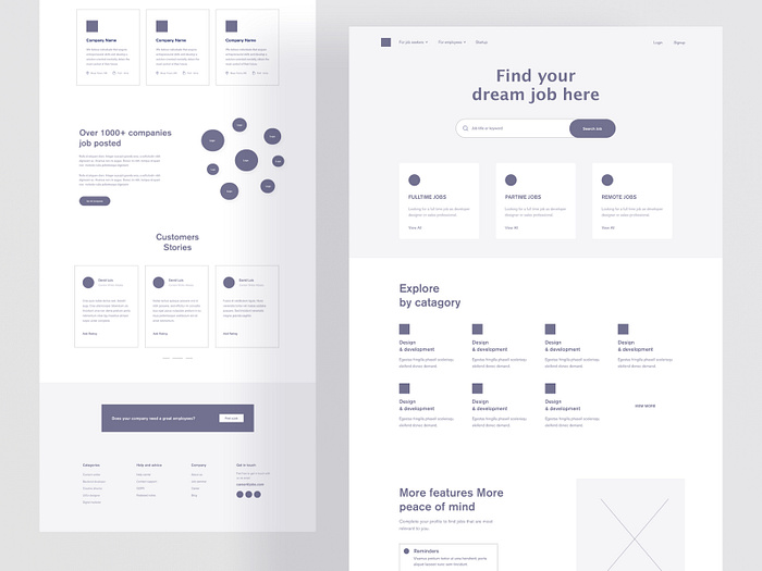 Job Landing: Find & post job platform by Sajib Rahman on Dribbble