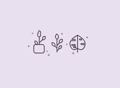 More Plants 🌿 design graphic design icon illustration logo minimal nature plant plants