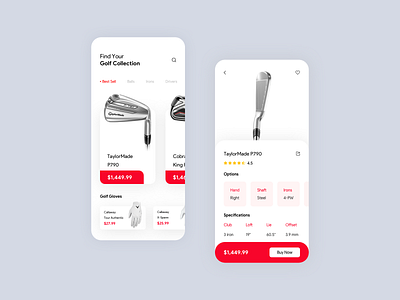 Golf Shopping App