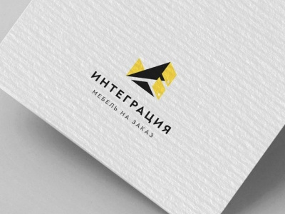 Furniture company logo branding design flat furniture home interior kitchen logo vector