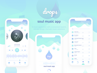 Music App app design ui ux web