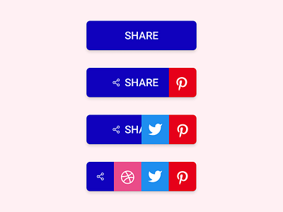 Daily UI 010 - Social Share Button app button daily 100 challenge daily ui detail element share social social share button social sharing ui uiux