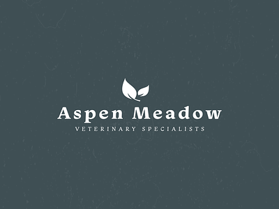 Aspen Meadow aspen branding creative design illustration leaf leaves logo vet veterinary