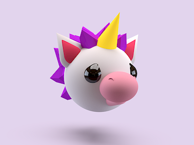 Unicorn 3d 3dcharacter adobe character design dimension illustration
