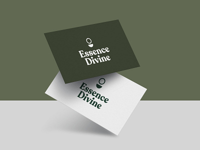 Essense Divine Logo branding caitlin aboud design green illustration logo minimal minimalist simple west coast