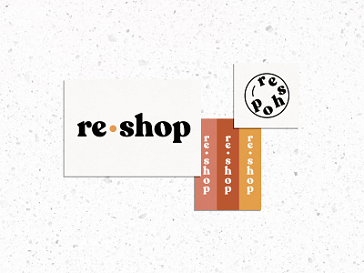 ReShop Logo abstract branding caitlin aboud design illustration modern simple typography
