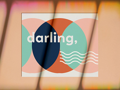 darling, abstract blue branding caitlin aboud clean colorful colorful art colorful design design grid illustration modern pink simple teal typography vector