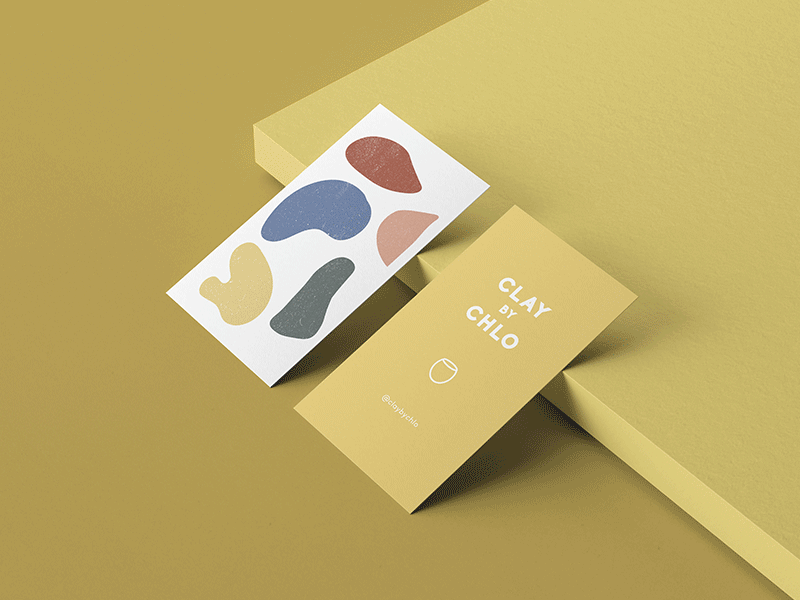 Clay By Chlo abstract beige blue branding caitlin aboud clean design grid illustration logo modern pink simple typography