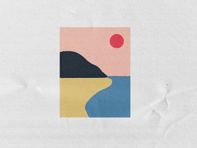 Sunsets abstract beige branding caitlin aboud design illustration logo modern simple typography