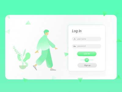 Log in by mahesh on Dribbble