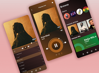 Music Player design figma music player ui design