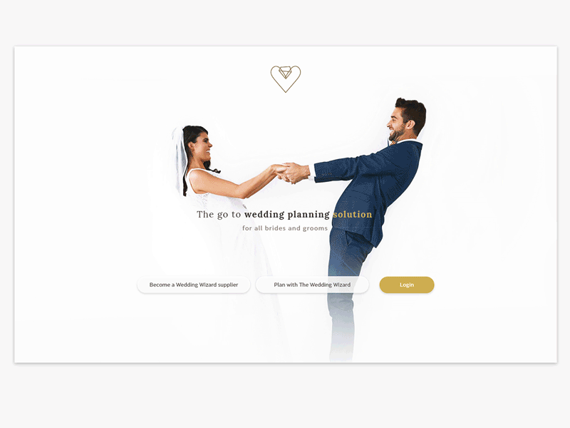 Landing Page Wedding Planning App