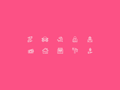 Insurance icon set icon icon set insurance minimalism minimalist minimalistic simple design ui