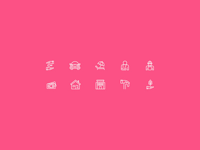 Insurance icon set