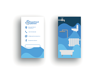 My graduation project - Business card (2/3) bathroom branding design business card czech illustration logo