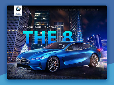 BMW The 8 bmw car illustration serie8 webdesign