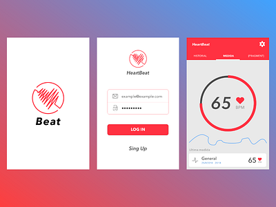 HeartBeat App concept app beat concept heart