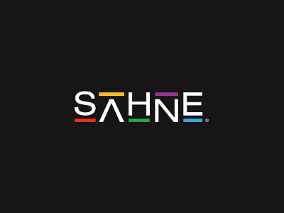 Sahne | Logo design logo logotype media outdoor production sahne tv typography