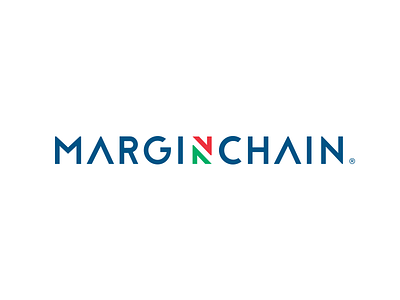 Margin Chain | Logo bitcoin business design exchange finance financial logo