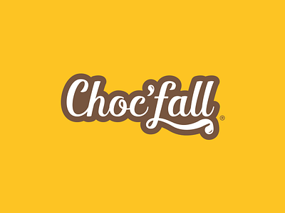 Choc'fall | Logo branding chocolate design food identity logo waterfall