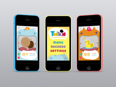 Talkit App for SLP app illustration iphone kids language monster ui