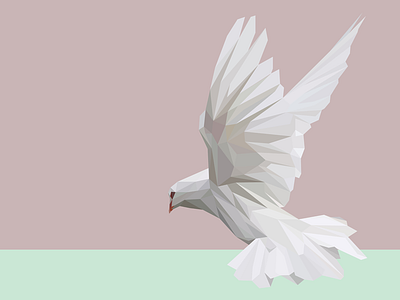 Dove desktop wallpaper geometric illustration print