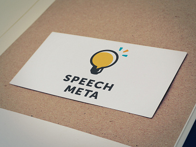 Speech Meta Logo design graphic