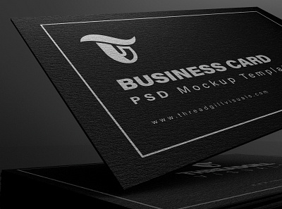Business Card Mockup 3d branding business card business card mockup cinema4d logo mockup redshift render threadgill visuals