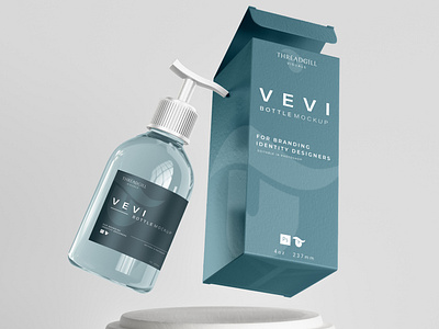 Cosmetic Bottle Mockup | Vevi | PSD mockup download