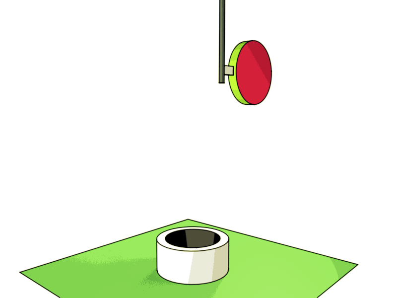 Hole Pong 3d animation gif