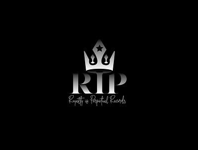 RIP alexandramiracle branding cover design crown design illustration logo logotype music qualiyou can buy this logotype. radio rap records vector