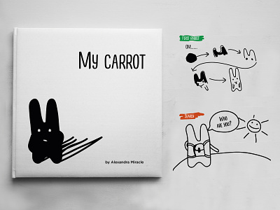 My carrot alexandra miracle book branding carrot charact children cover coverdesign design illustration kids personali