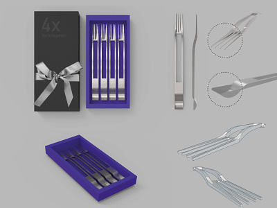 Fork-spoon. 3D and concept. Category: Product Design 3d alexandra miracle branding design fork product spoon