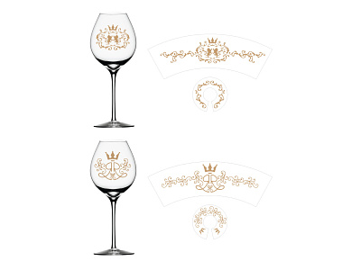 Glass engraving alexandra miracle branding classic design drinks engraving glass glasses illustration