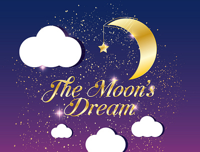 the Moon's Dream alexandra miracle branding candle clouds design dream home illustration moon sky vector